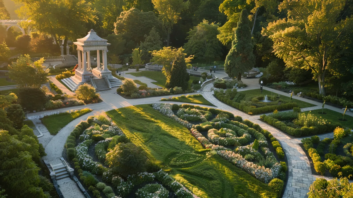 Organized American botanical garden representing a structured personal loan glossary